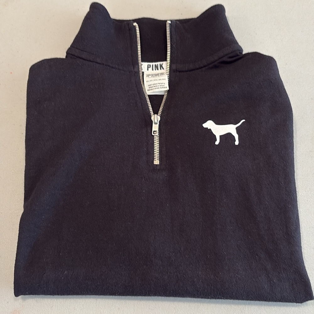 PINK Victoria's Secret Black Sweatshirt - Picture 7 of 7